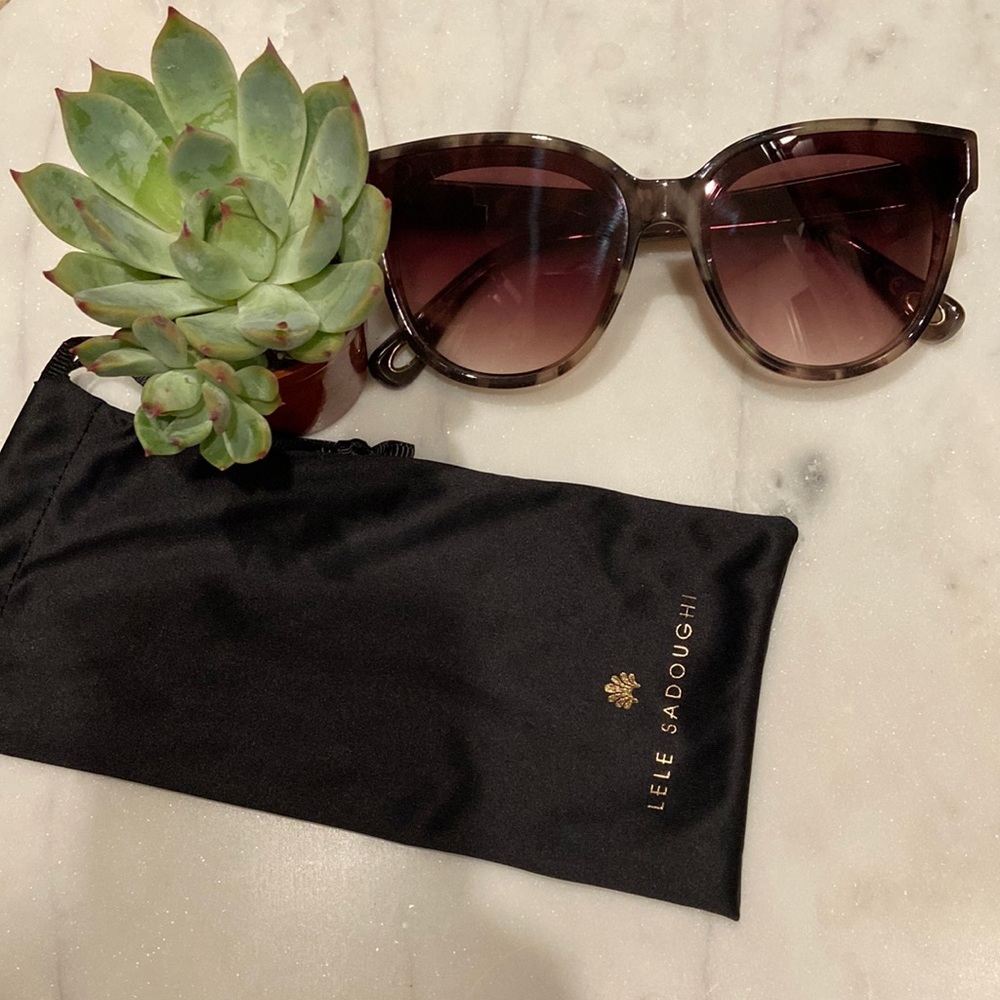 EUC LELE SADOUGHI tortoise sunglasses